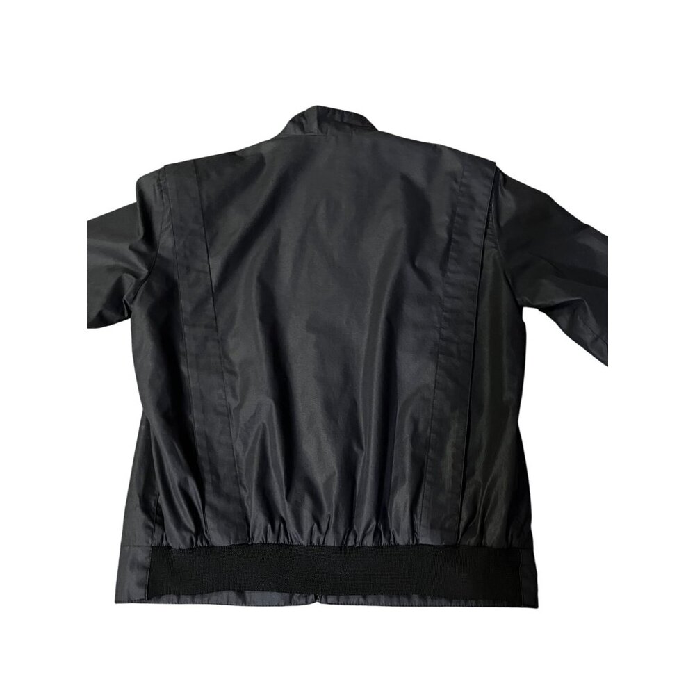 Vintage Member’s Only Jacket Juniors 7/8 Black Zip Padded Hong Kong 80s Used - Picture 4 of 16